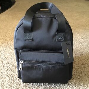 New Forever 21 Black Mini Backpack